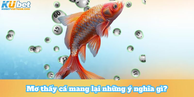 Mơ thấy cá mang lại những ý nghĩa gì?